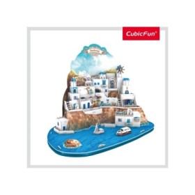 Cubic Fun - Puzzle 3D Insula Santorini (Nivel Complex 129 Piese) Cubic Fun - 1